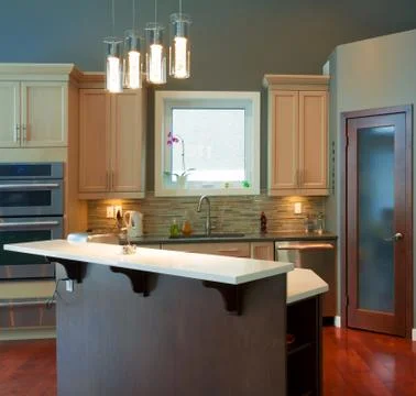 Kitchen interior design Stock Photos