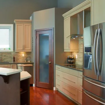 Kitchen interior design Stock Photos