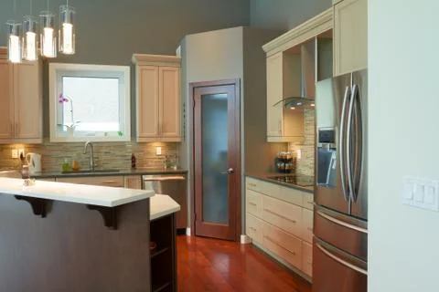 Kitchen interior design Stock Photos
