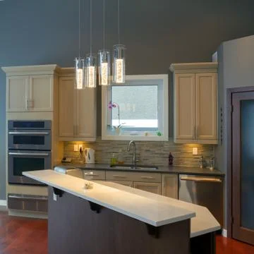 Kitchen interior design Stock Photos
