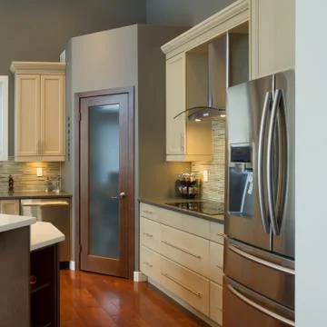 Kitchen interior design Stock Photos