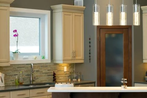 Kitchen interior design Stock Photos