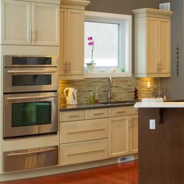 Kitchen interior design Stock Photos