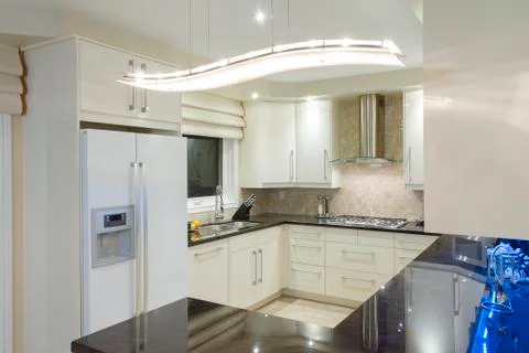 Kitchen interior design Stock Photos
