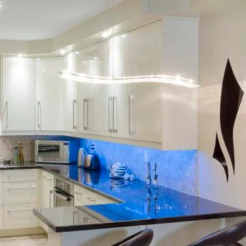 Kitchen interior design Stock Photos