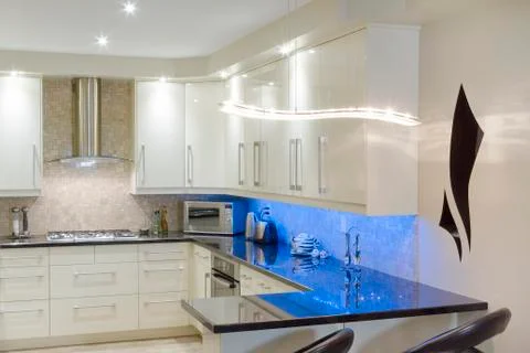 Kitchen interior design Stock Photos