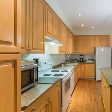 Kitchen interior design Stock Photos