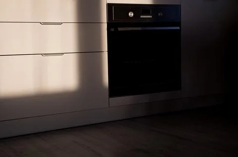 Kitchen interior design with white cabinets Foto stock