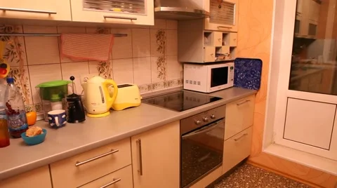 Kitchen interior Stock Footage 49604607