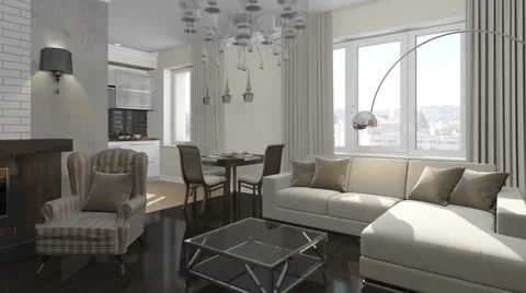 Kitchen interior Stock Footage 62562237