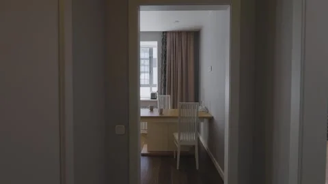 Kitchen interior in a small but modern apartment. Stock Footage 244214168