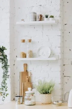 Kitchen interior with vintage kitchenware Foto stock