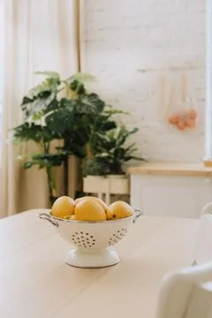 Kitchen interior with vintage kitchenware Stock Photos