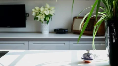 Kitchen island slider Stock Footage 47895241