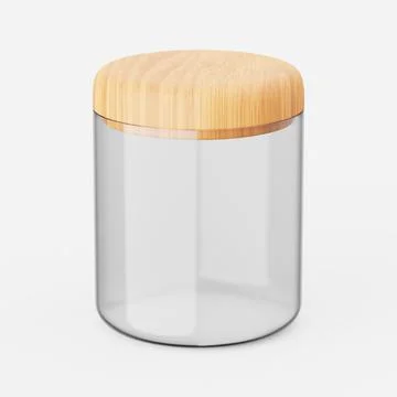 Kitchen jar. 3d render. Stock Illustration