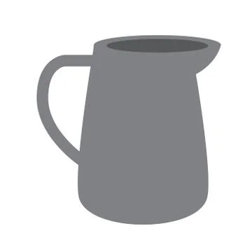 Kitchen jar of cream flat simple illustration Stock Illustration