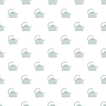 Kitchen kettle pattern seamless vector Stock-Illustration