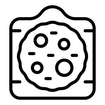 Kitchen khachapuri icon outline vector. Food bread Stock Illustration