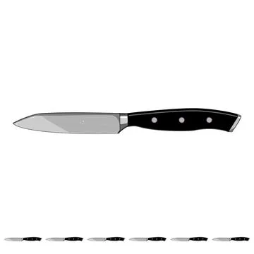 Kitchen knife cartoon vector graphic Stock Illustration