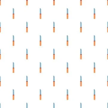 Kitchen knife culinary equipment seamless repeating pattern 스톡 일러스트