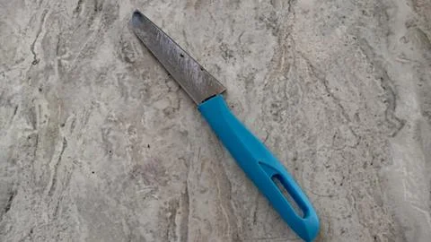 Kitchen knife for cutting vegetables Stock Photos