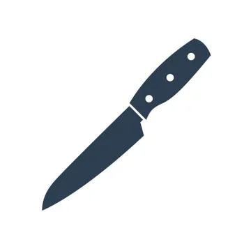 Kitchen knife Flat Icon Stock Illustration