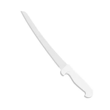 Kitchen Knife Flat Illustration. Clean Icon Design Element on Isolated Whit.. 스톡 일러스트