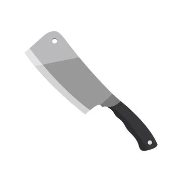 Kitchen knife icon Isolated on white background. Vector illustration in a fla Stock Illustration