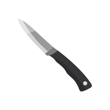 Kitchen knife icon Isolated on white background. Vector illustration in a fla Stock Illustration