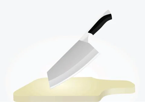 Kitchen knife Illustrazione stock