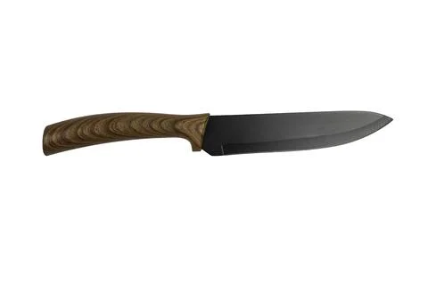 Kitchen knife isolated on white background. National Knife Day Stock Photos