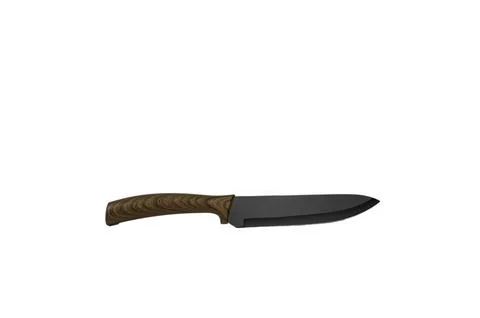 Kitchen knife isolated on white background. National Knife Day Stock Photos