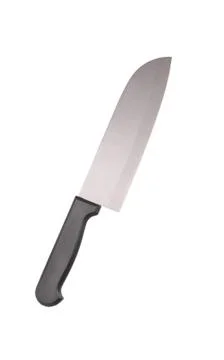 Kitchen knife isolated on white Stock Photos