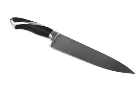 Kitchen knife isolated on white Stock Photos