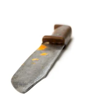 Kitchen knife isolated on the white Stock-Fotos