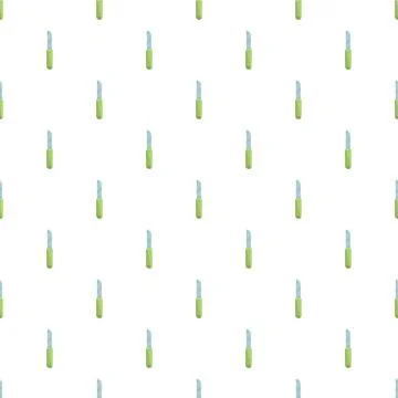 Kitchen knife seamless pattern preparing food background Stock Illustration