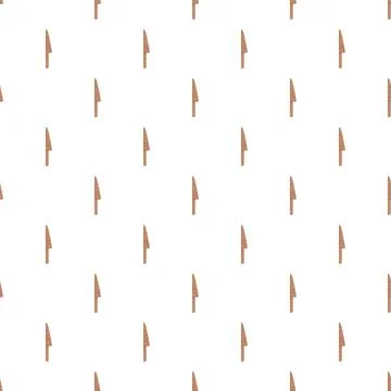 Kitchen knife seamless pattern on white background Illustrazione stock