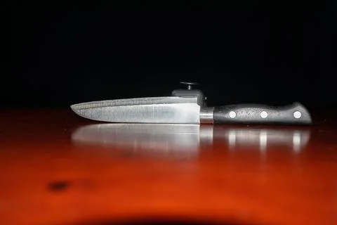 Kitchen knife set for cheff Stock Photos