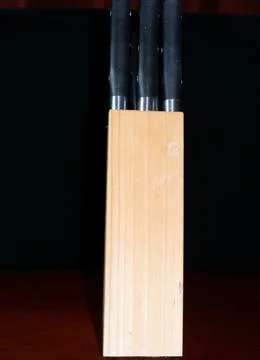 Kitchen knife set for cheff Stock Photos