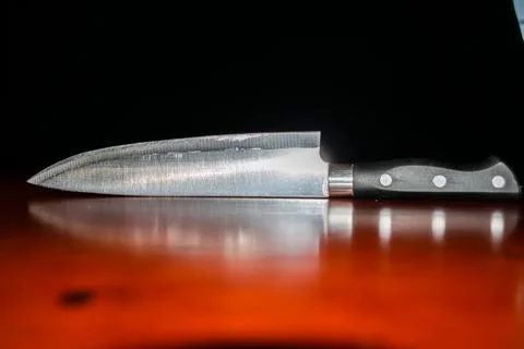 Kitchen knife set for cheff Stock Photos