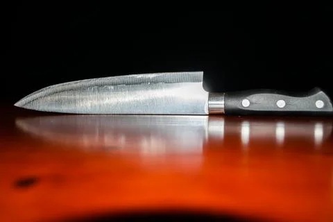 Kitchen knife set for cheff Stock Photos