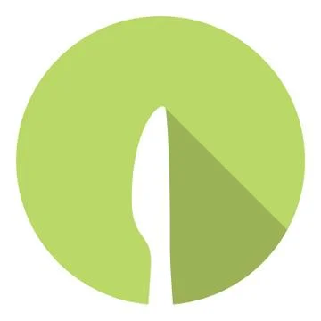 Kitchen Knife Symbol Stock Illustration