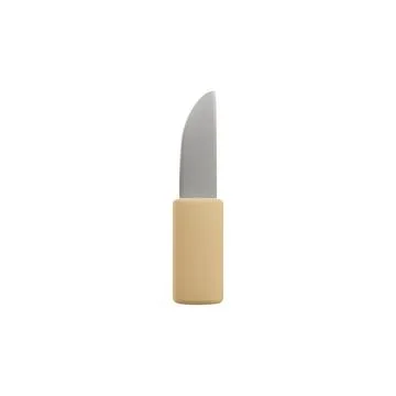 Kitchen knife tool 3d icon realistic vector illustration isolated on white. Stock Illustration