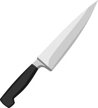 Kitchen Knife Tool Vector Stock Illustration