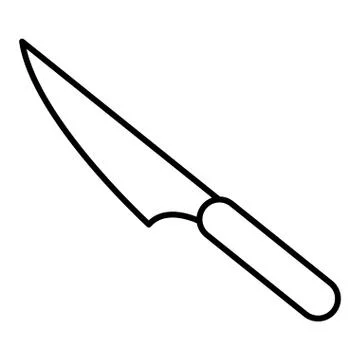 Kitchen knife utensil イラスト素材