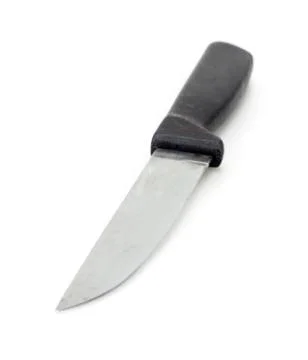Kitchen knife on a white background Stock Photos