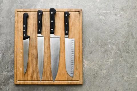 Kitchen knives set Stock Photos