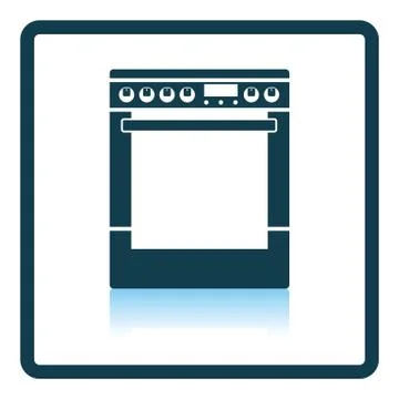 Kitchen main stove unit icon Stock Illustration