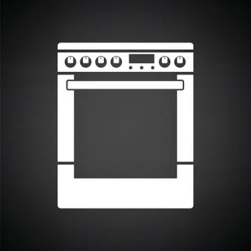 Kitchen main stove unit icon Stock Illustration