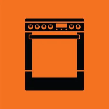 Kitchen main stove unit icon Stock Illustration